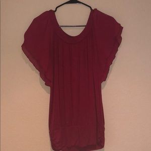 EXPRESS RED DRESS BLOUSE